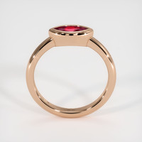 0.57 Ct. Ruby Ring, 14K Rose Gold 3