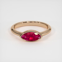 1.14 Ct. Ruby Ring, 14K Rose Gold 1