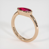 1.14 Ct. Ruby Ring, 14K Rose Gold 2