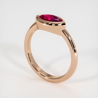 1.24 Ct. Ruby Ring, 14K Rose Gold 2