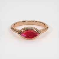 1.31 Ct. Ruby Ring, 14K Rose Gold 1