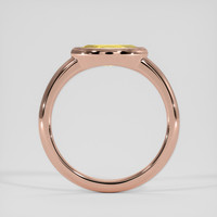 1.33 Ct. Yellow Sapphire Ring, 14K Rose Gold 3