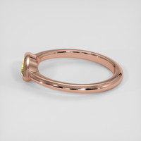 1.33 Ct. Yellow Sapphire Ring, 14K Rose Gold 4