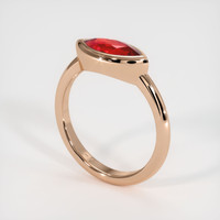 1.50 Ct. Ruby Ring, 18K Rose Gold 2