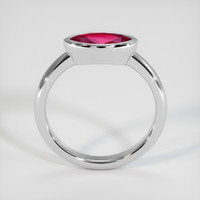 1.14 Ct. Pinkish Red Ruby Ring, 10K White Gold 3
