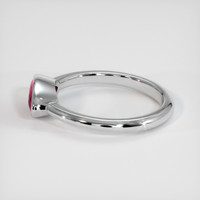 1.14 Ct. Pinkish Red Ruby Ring, 10K White Gold 4