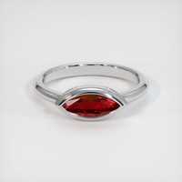 1.13 Ct. Ruby Ring, 14K White Gold 1