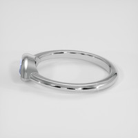 0.62 Ct. Blue Sapphire Ring, 14K White Gold 4
