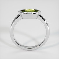 0.97 Ct. Green Sapphire Ring, 14K White Gold 3