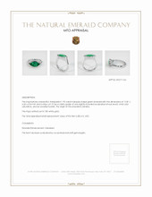 Emerald Ring 1.95 Ct., 18K White Gold Appraisal