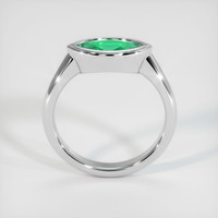 0.92 Ct. Emerald Ring, 18K White Gold 3