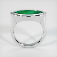 2.57 Ct. Emerald  Ring - 18K White Gold