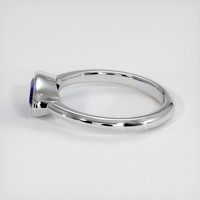 1.28 Ct. Blue Sapphire Ring, 18K White Gold 4