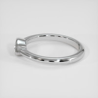 0.50 Ct. White Sapphire Ring, 18K White Gold 4