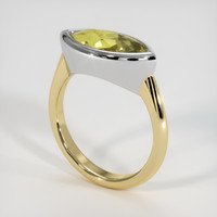 3.24 Ct. Gemstone Ring, 14K White & Yellow 2