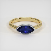1.28 Ct. Sapphire Ring, 14K White & Yellow 1
