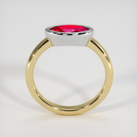 1.13 Ct. Ruby Ring, 18K White & Yellow 3