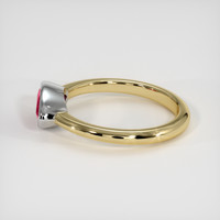1.13 Ct. Ruby Ring, 18K White & Yellow 4