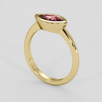 1.14 Ct. Brownish Red Garnet Ring, 14K Yellow Gold 2