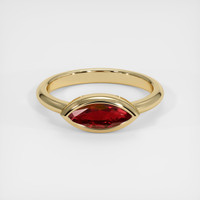 1.13 Ct. Ruby Ring, 14K Yellow Gold 1