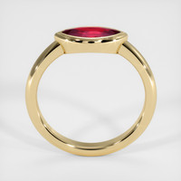 0.72 Ct. Ruby Ring, 14K Yellow Gold 3