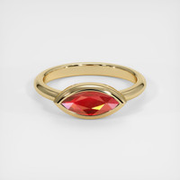 1.50 Ct. Ruby Ring, 14K Yellow Gold 1