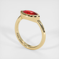 1.50 Ct. Ruby Ring, 14K Yellow Gold 2