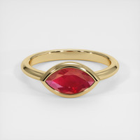 1.31 Ct. Ruby Ring, 14K Yellow Gold 1