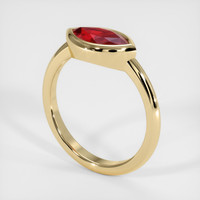 1.31 Ct. Ruby Ring, 14K Yellow Gold 2