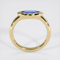0.62 Ct. Blue Sapphire Ring, 14K Yellow Gold 3