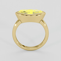 3.96 Ct. Yellow Sapphire Ring, 14K Yellow Gold 3