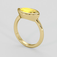 2.52 Ct. Yellow Sapphire Ring, 14K Yellow Gold 2
