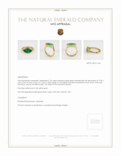 Emerald Ring 1.95 Ct. 18K Yellow Gold Appraisal