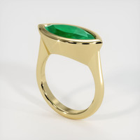 2.97 Ct. Emerald Ring, 18K Yellow Gold 2