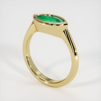 Vedic Emerald Ring 1.11 Ct., 18K Yellow Gold Preview