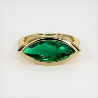 2.57 Ct. Emerald  Ring - 18K Yellow Gold
