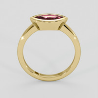 1.14 Ct. Brownish Red Garnet Ring, 18K Yellow Gold 3