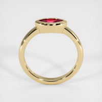 0.57 Ct. Ruby Ring, 18K Yellow Gold 3