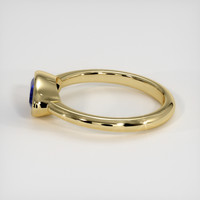 1.28 Ct. Blue Sapphire Ring, 18K Yellow Gold 4