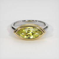 3.24 Ct. Gemstone Ring, 14K Yellow & White 1