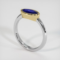 1.28 Ct. Sapphire Ring, 14K Yellow & White 2