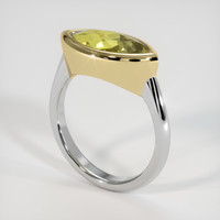 3.24 Ct. Gemstone Ring, 18K Yellow & White 2