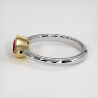 1.36 Ct. Ruby Ring, 18K Yellow & White 4