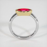 1.13 Ct. Ruby Ring, 18K Yellow & White 3