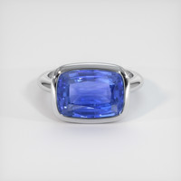 6.81 Ct. Blue Sapphire Ring, Platinum 950 1