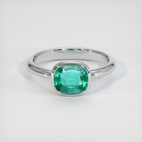 1.55 Ct. Emerald Ring, Platinum 950 1