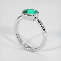 1.55 Ct. Emerald Ring, Platinum 950 2