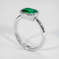 1.80 Ct. Emerald Ring, Platinum 950 2