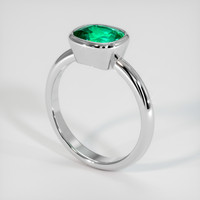 1.82 Ct. Emerald Ring, Platinum 950 2