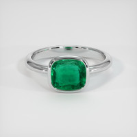 1.89 Ct. Emerald Ring, Platinum 950 1